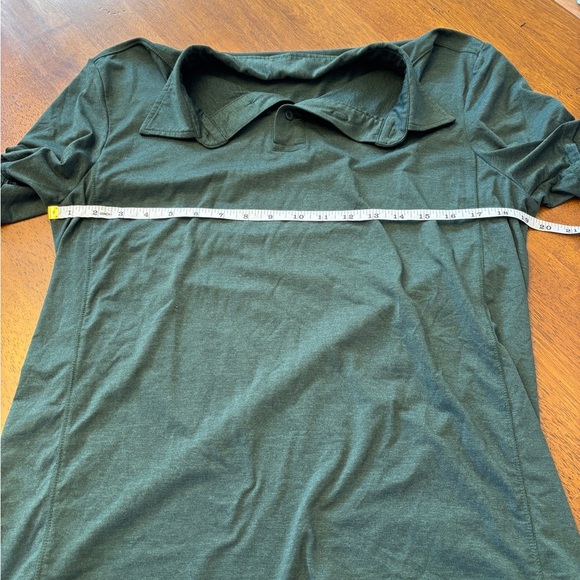 Quince forest green Button-Up polo men’s medium Shirt excellent condition - Picture 4 of 7